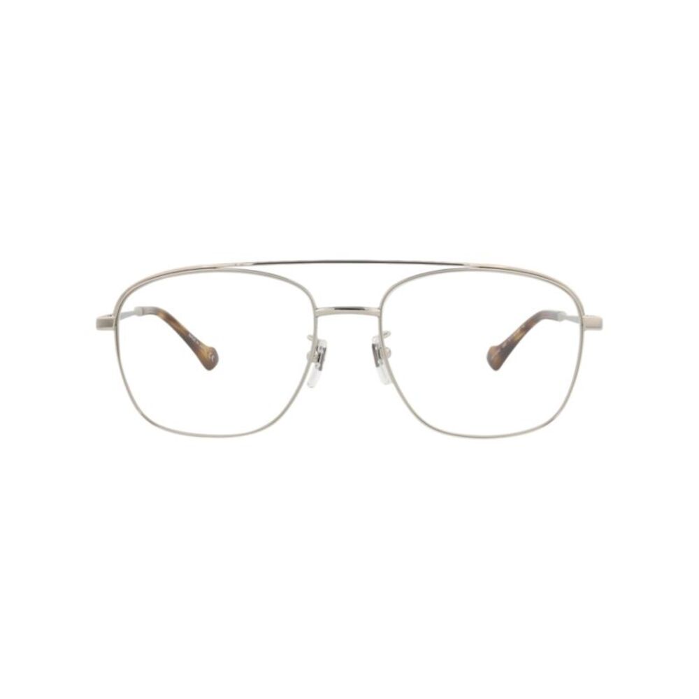 Gucci Aviator-Frame Metal Optical Frames Silver Mens